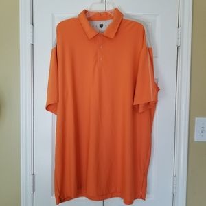 Nike Golf Fit Dry Orange Polo Short Sleeve‎ Shirt Size: XXL